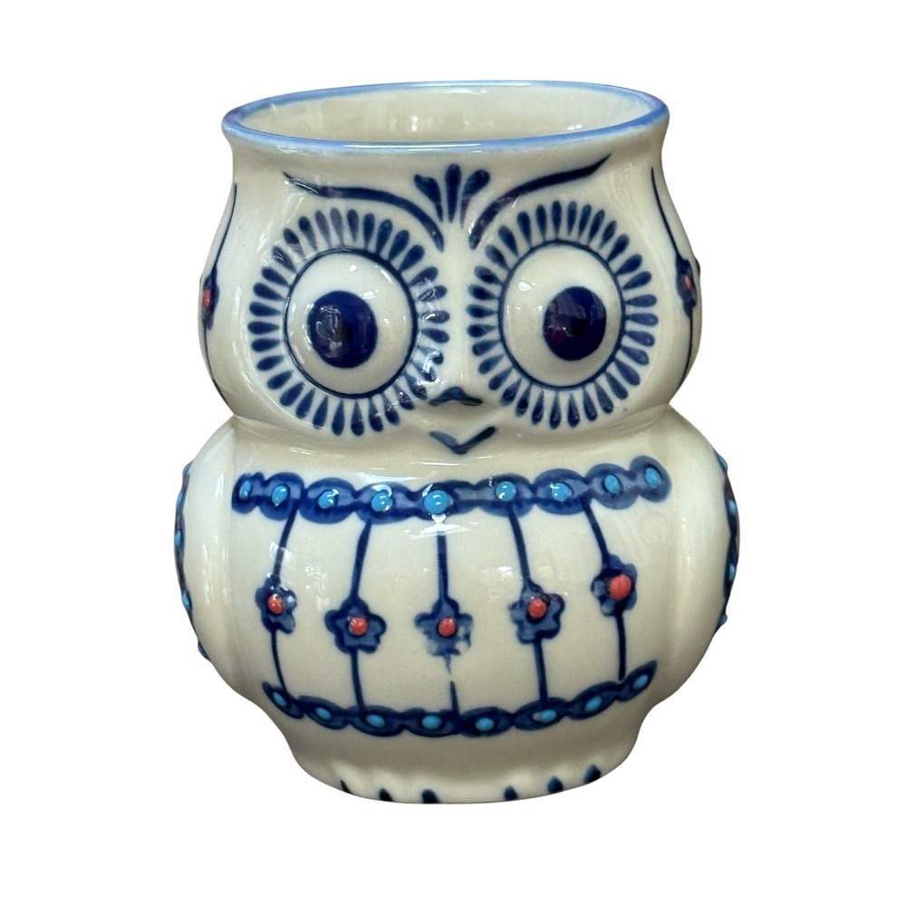 Yokohama Studio Hand‎ Painted Owl Mug Dishwasher Microwave Safe Ceramic